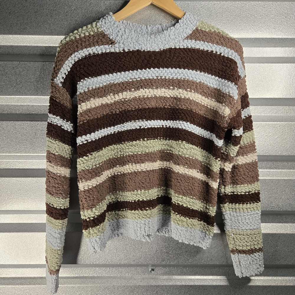 Studio B Striped Sweater – Brown Multi – Small
